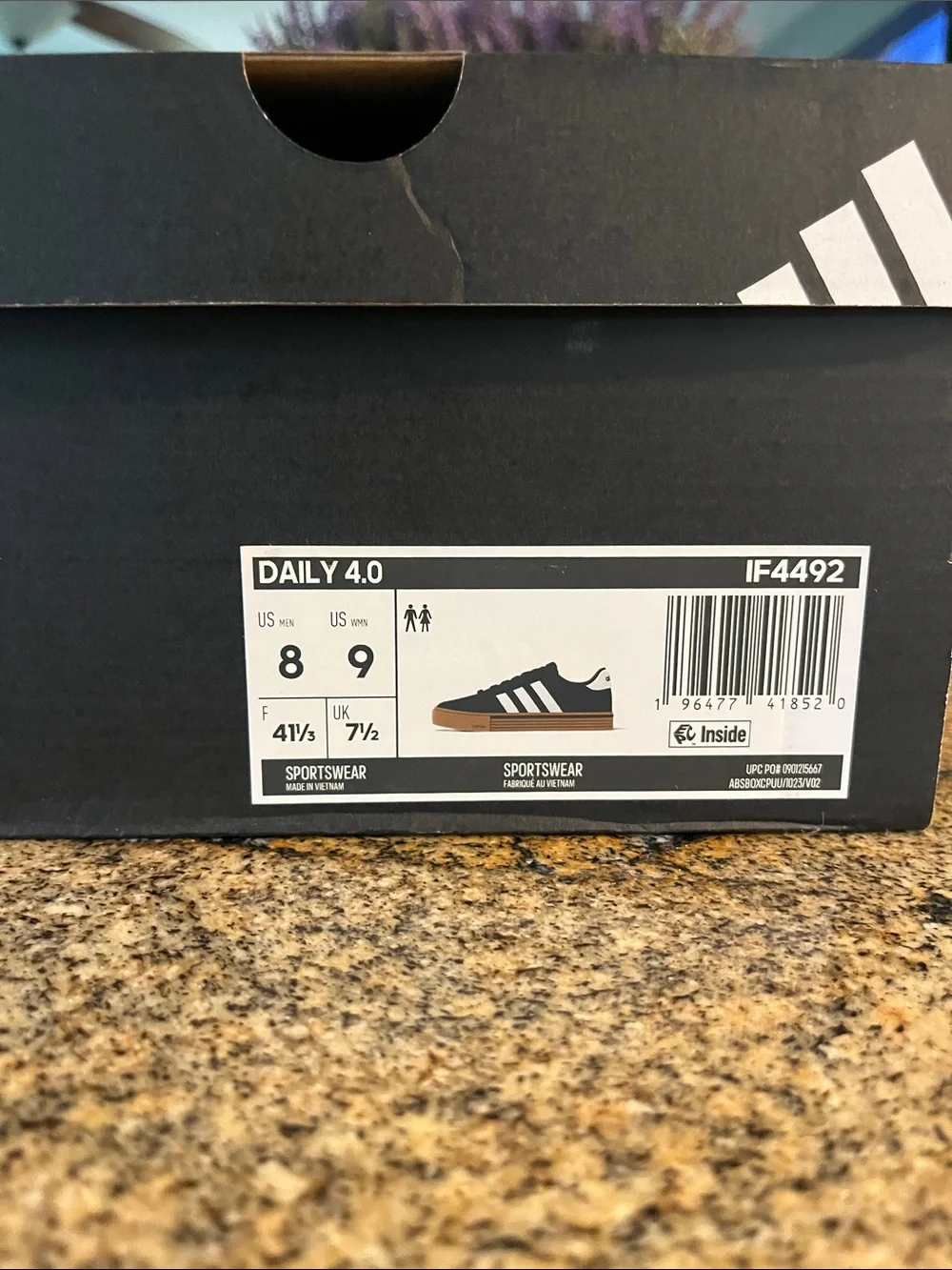 adidas Unisex Black & White Canvas Sneakers with Gum Sole